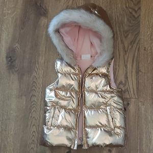 GIRLS ROSE GOLD VEST